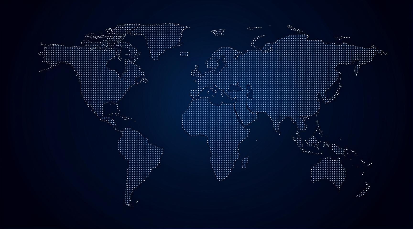 Карта мира с расположением серверов JB VPN